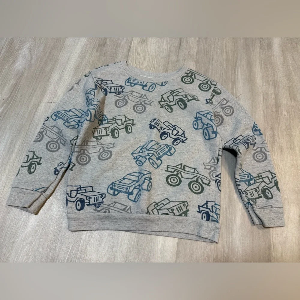 Boys Clothes Lot Size 5T Hoodies Sweatshirts Pants Bundle Cars Trucks